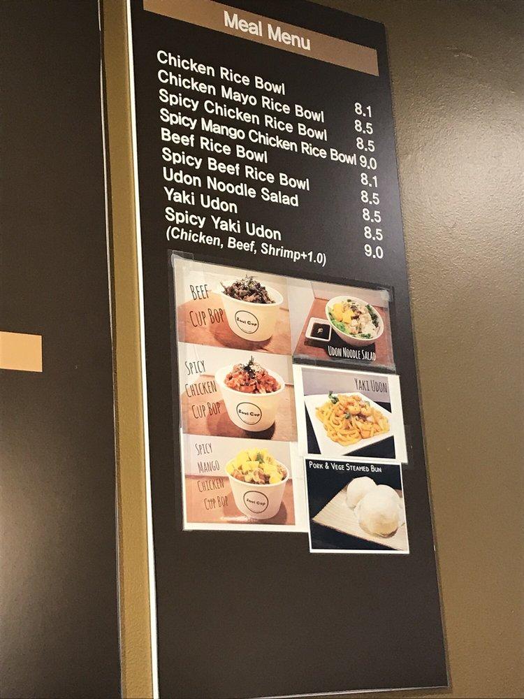 Menu at Soul Cup Cafe, Coquitlam