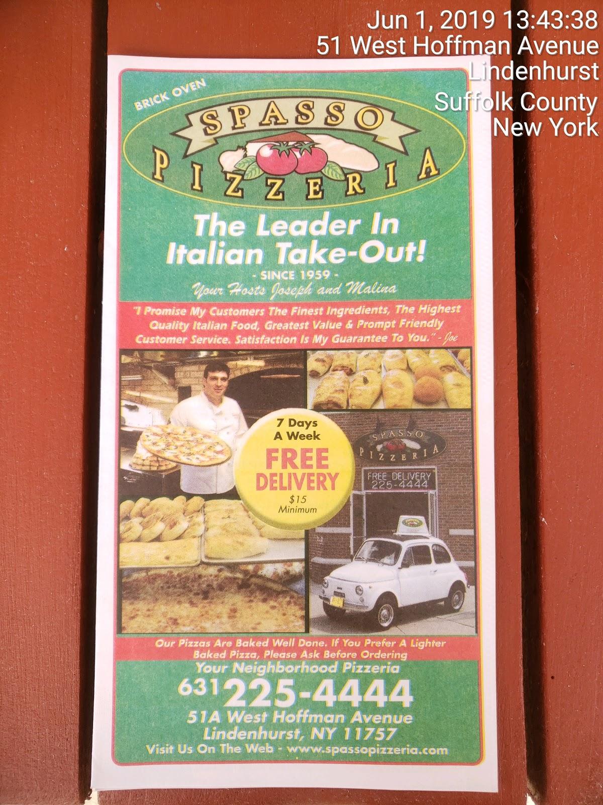 www.spassopizzeria.com, Spasso Pizzeria, Spassos Pizzeria, Lindenhurst,  Long Island, Catering, Takeout, Delivery