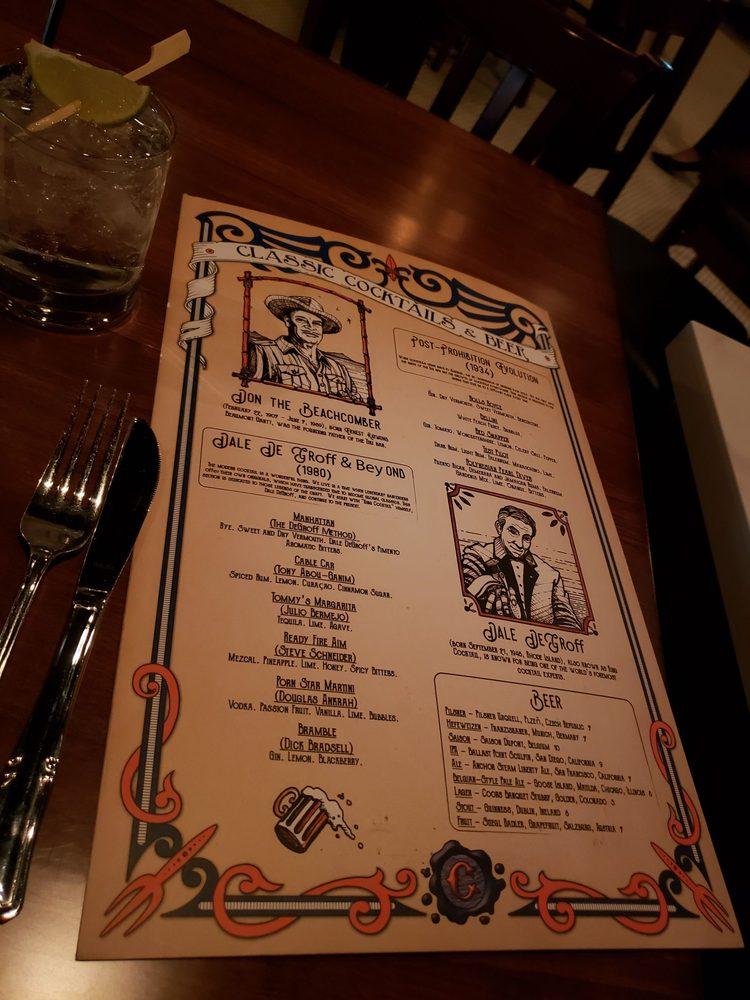 Menu at Cleaver Butchered Meats, Seafood & Classic Cocktails pub & bar