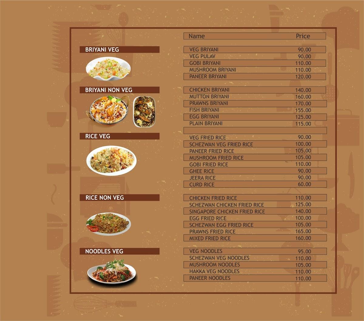 Sun deals sun menu