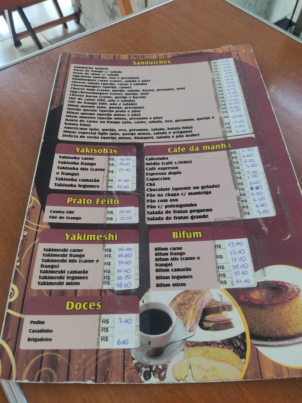 Espaco Yaki cardápio