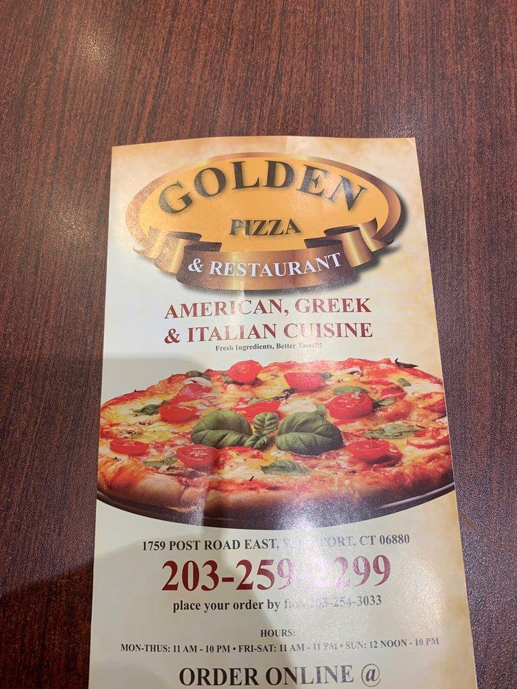 Golden Pizza in Westport Restaurant menu and reviews