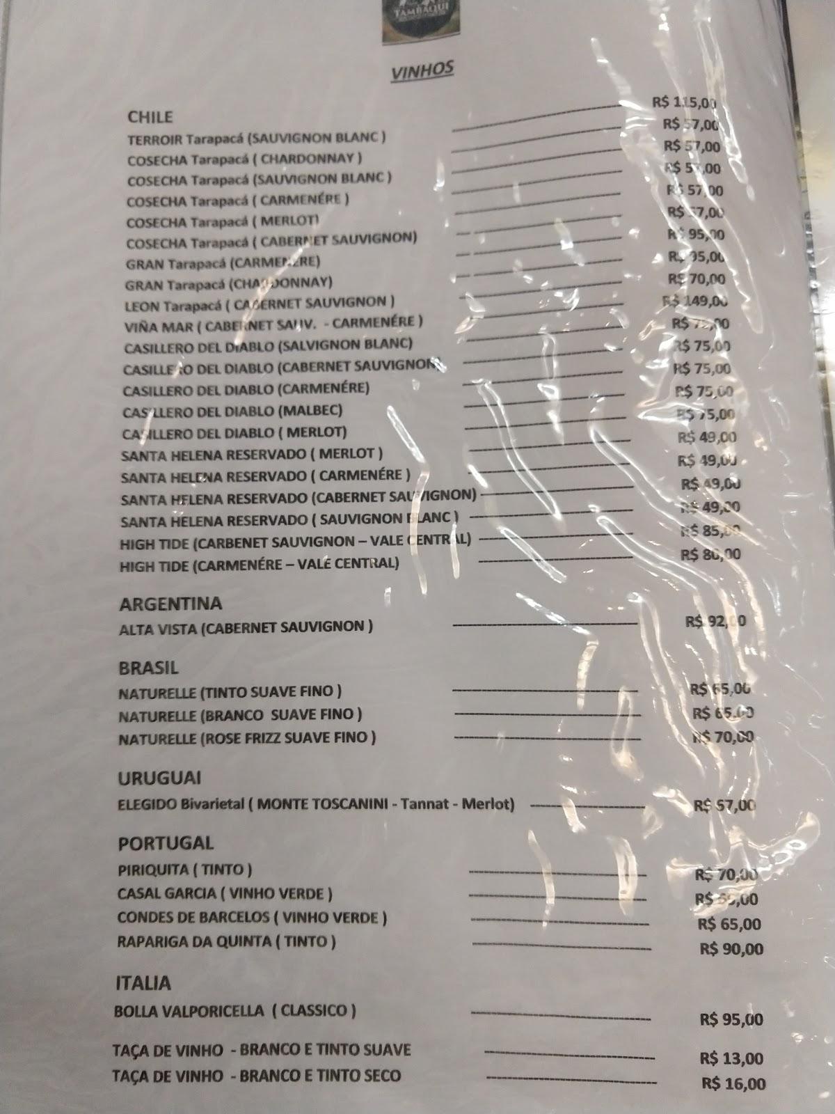 Menu Em Casa Do Tambaqui Restaurante Porto Velho