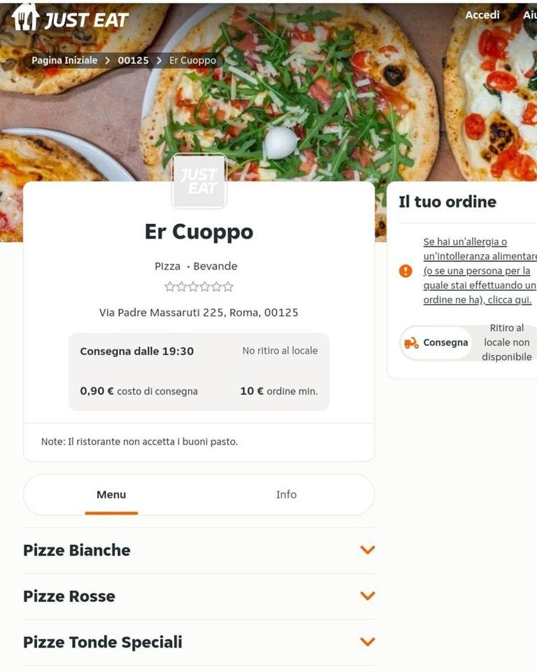 Menu di Er Cuoppo 