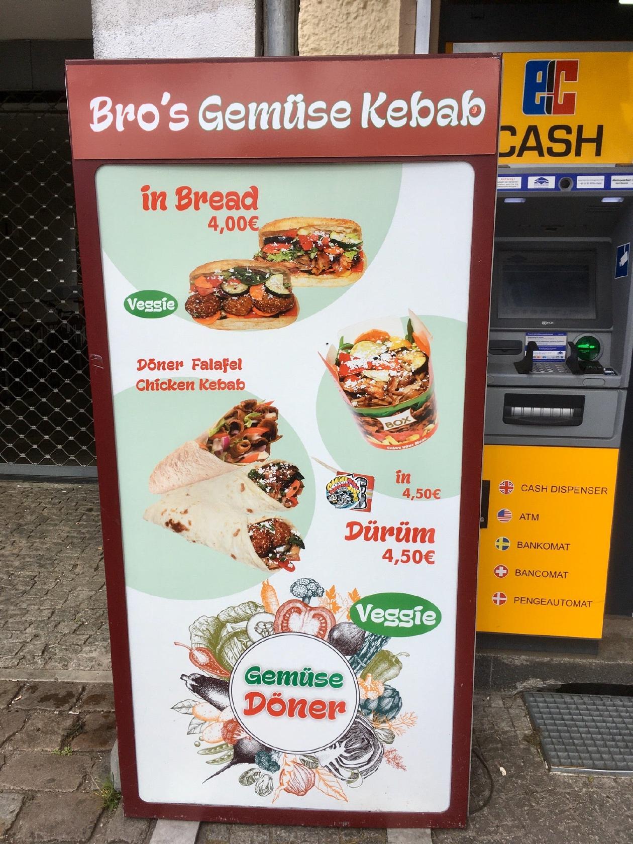 Speisekarte von Bro's Döner Kebab pub & Bar, Berlin