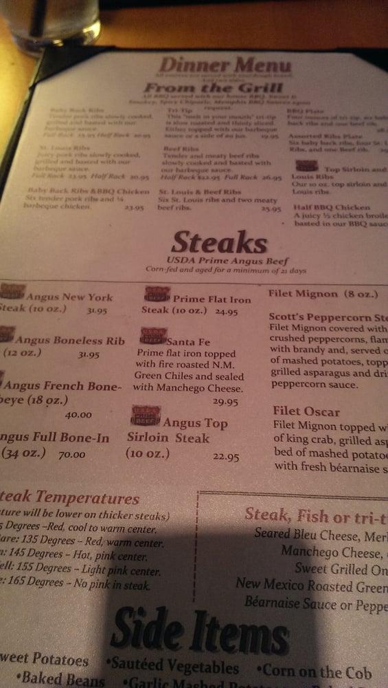 Menu at Maderas Steak & Ribs pub & bar, Los Alamitos