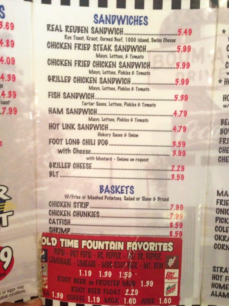 Menu at Boomarang Diner Stillwater restaurant, Stillwater, 902 S Main St