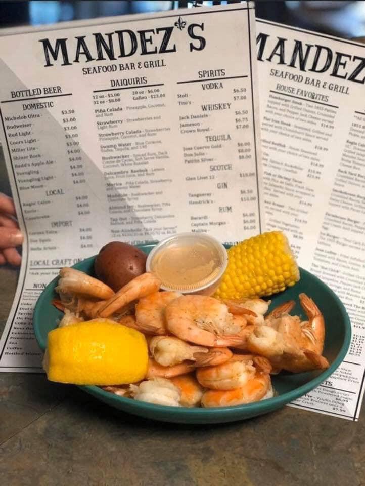 Carta de Mandez's Seafood Bar & Grill LAFAYETTE LOCATION, Lafayette