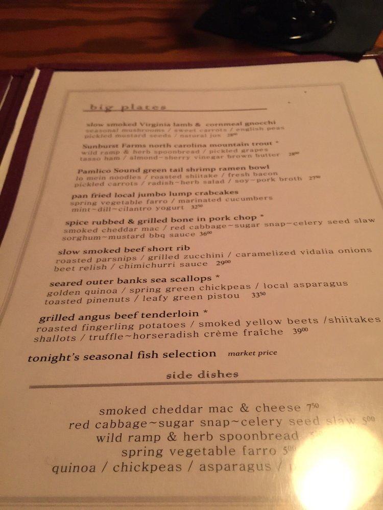 Menu at The Blue Point pub & bar, Duck