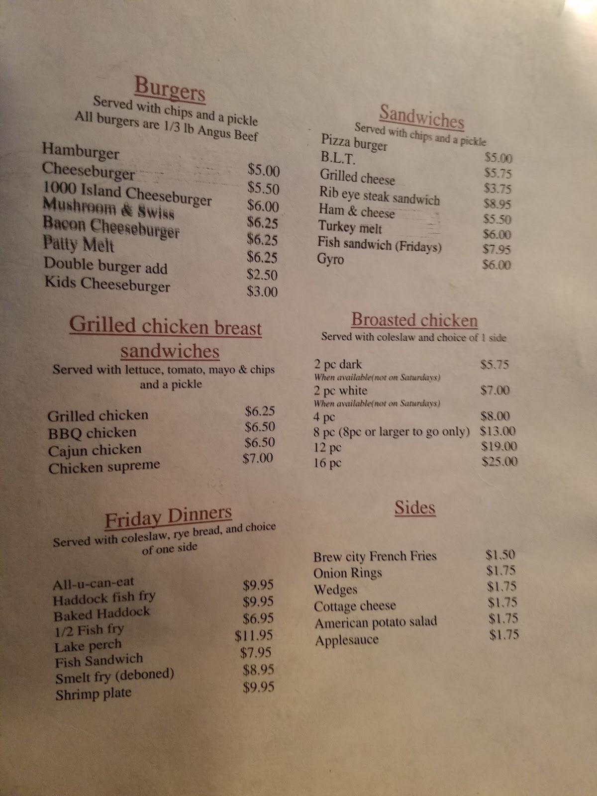 Menu At Noey's Pub & Grill, Hartford