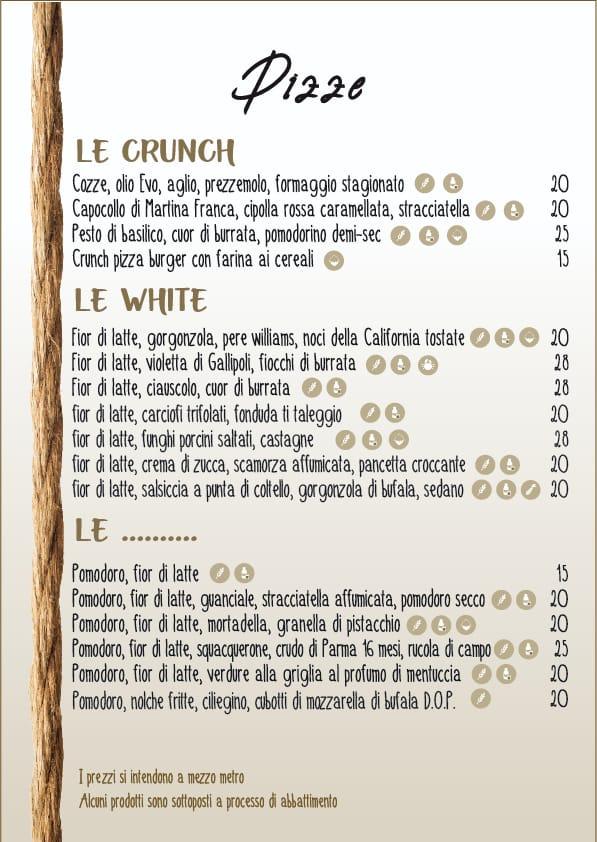 Menu di Crunch 