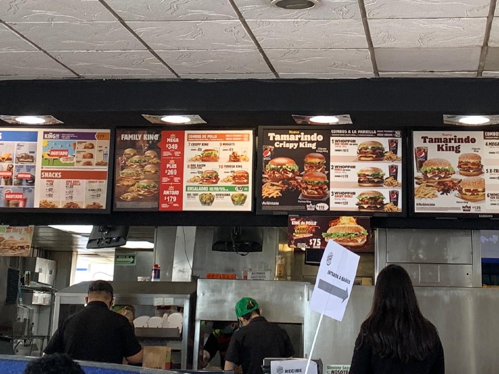 Carta del restaurante Burger King Zaragoza, Santiago del Querétaro, Av