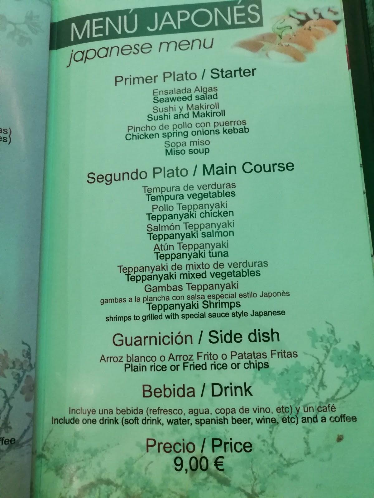 Menu At Run Tao Asiatic Restaurant La Zenia