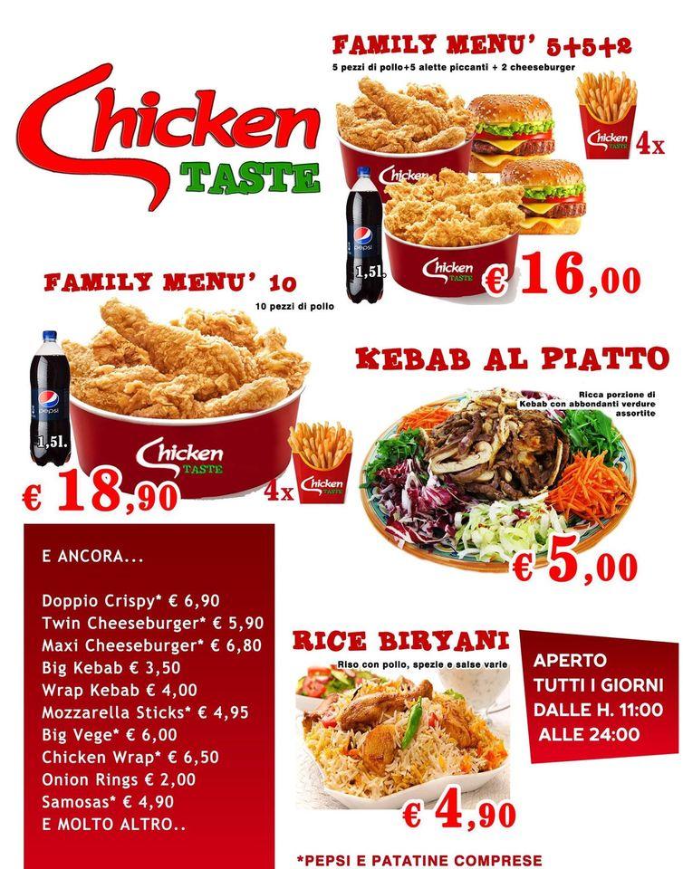 Menu at Chicken taste restaurant Perugia