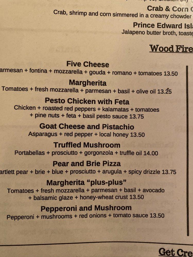 Menu At Figlio Wood Fired Pizza Pizzeria, Dayton