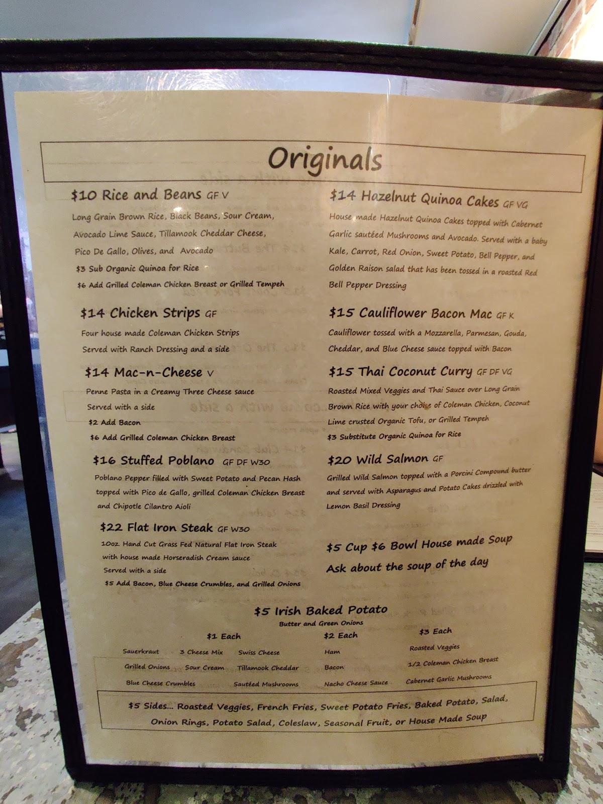 Menu at Jack Sprats Restaurant, Cottage Grove, 510 E Main St