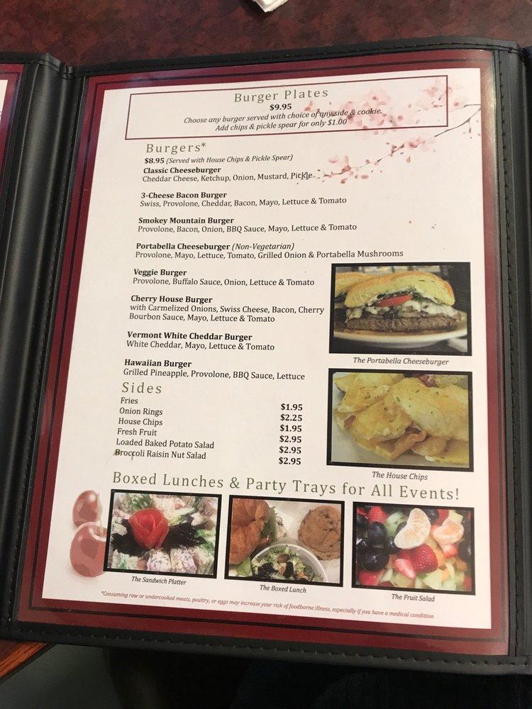 Menu at Cherry House Cafe, Beavercreek, Meadow Bridge Dr