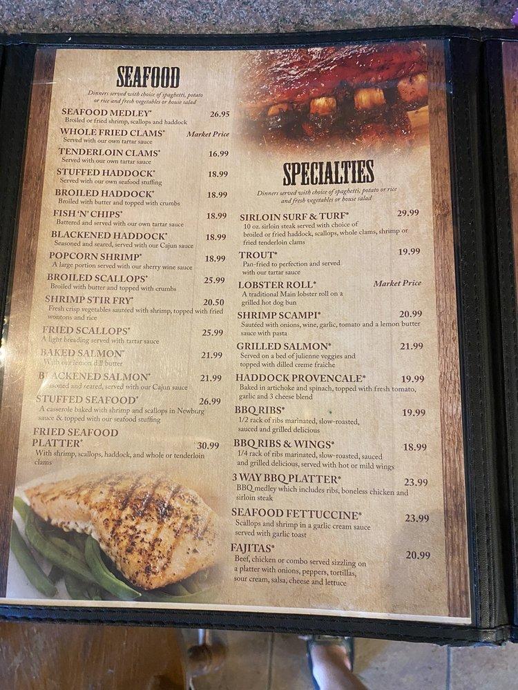 Menu at Swamp Buck Restaurant & Lounge, Fort Kent