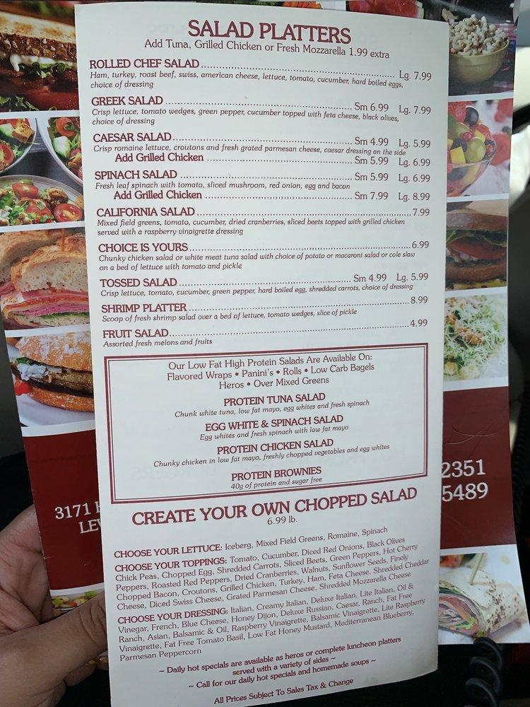 Menu at Turnpike Bagels Deli & Bakery, Levittown