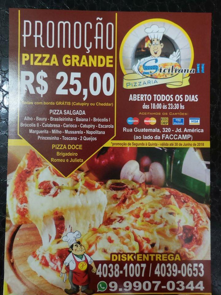 Pizzaria Siciliana  Campo Limpo Paulista SP