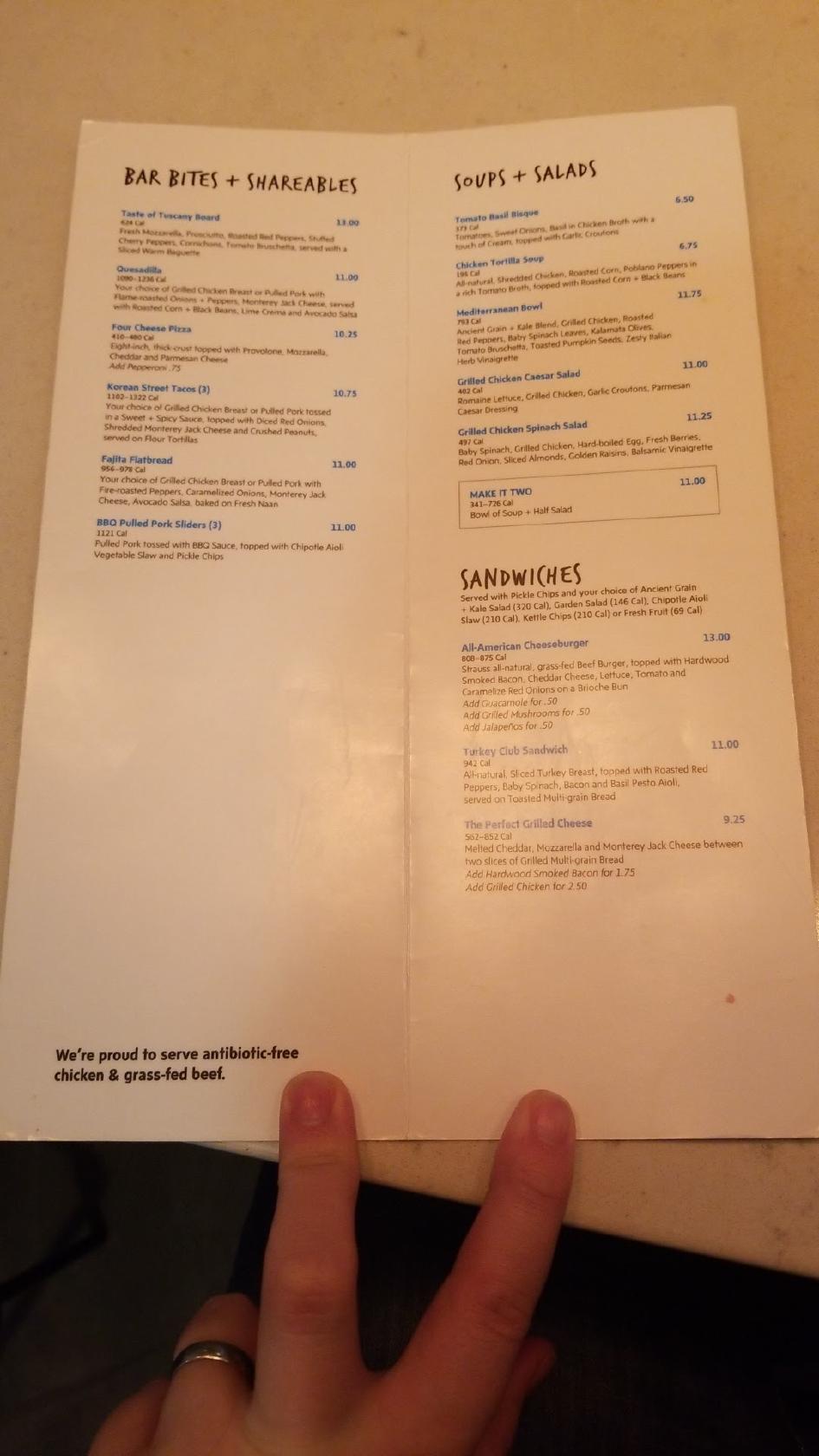 Carta de HBar at Hyatt House, Portland