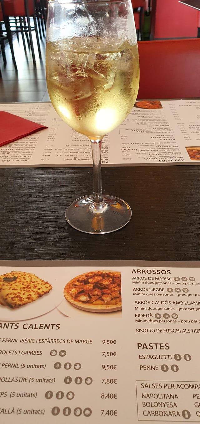 Menu at La Piazza de Dalt restaurant, Premià de Dalt