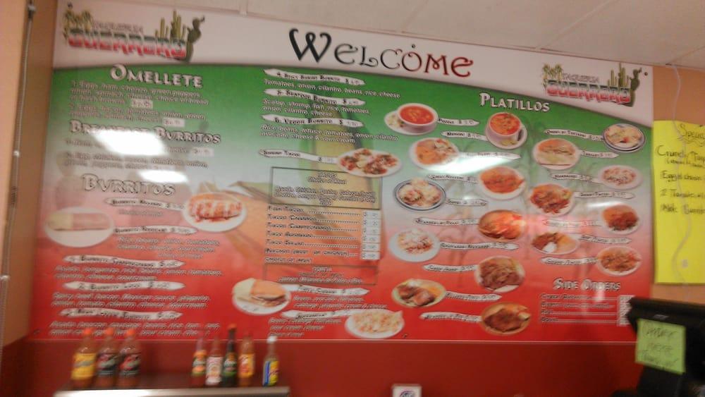 Menu at Taqueria Kopitos restaurant, Newberg