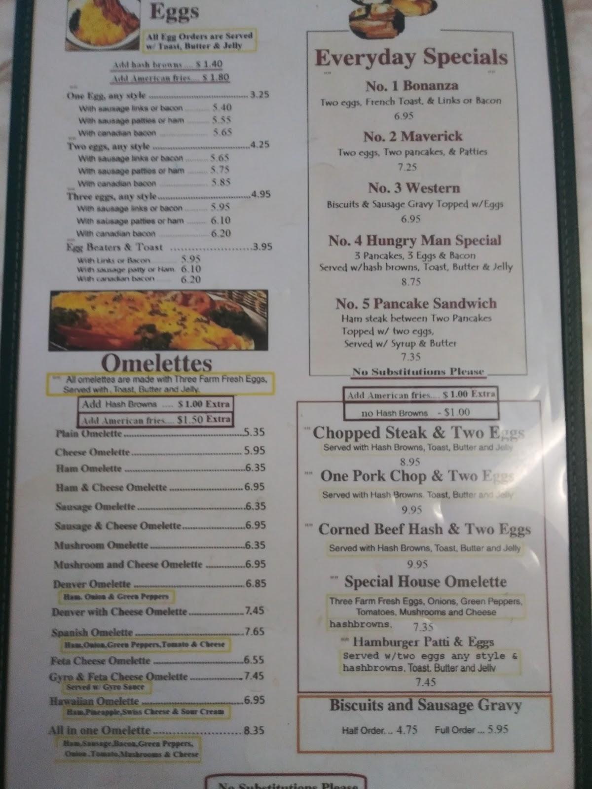 Menu at Brother's Family Restaurant, Kewaskum