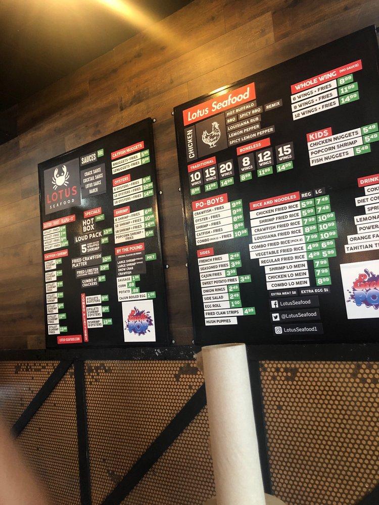 Menu at Lotus Seafood, Houston, S Kirkwood Rd 300