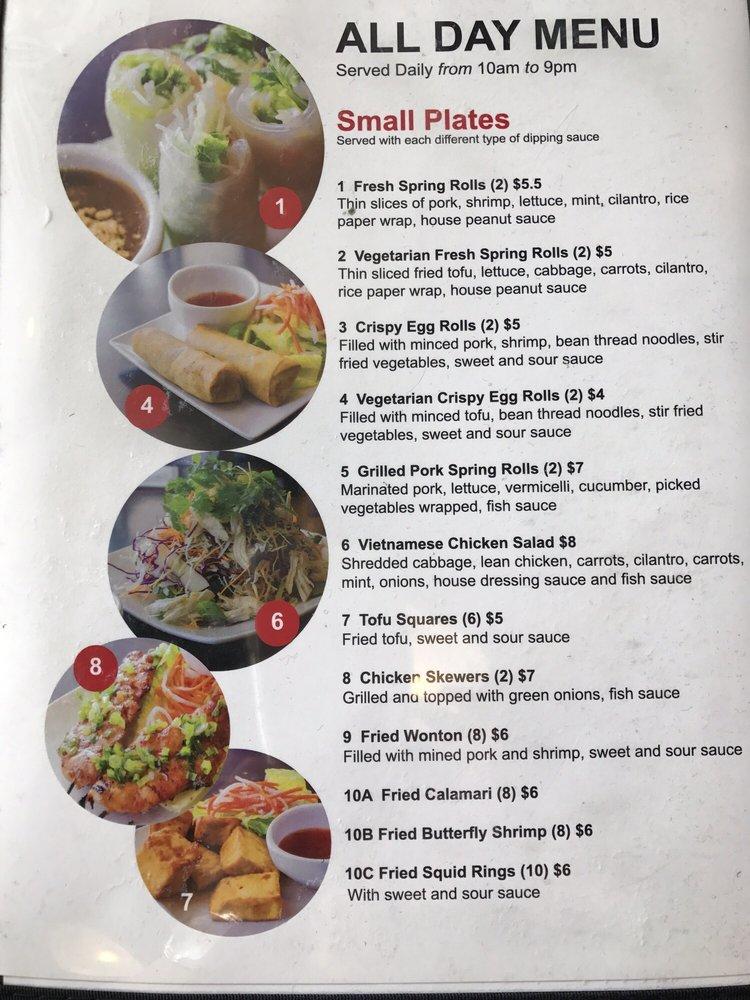 Menu at Pho Spot restaurant, San Jose, Blossom Hill Rd