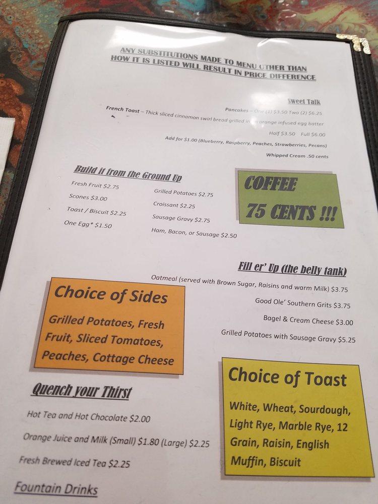 Menu at Old Chicago Deli restaurant, Green Valley