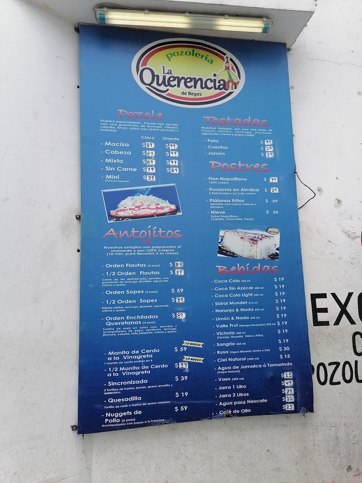 Carta Del Restaurante La Querencia Pozolería Suc Satelite Santiago Del Querétaro Av Del La 