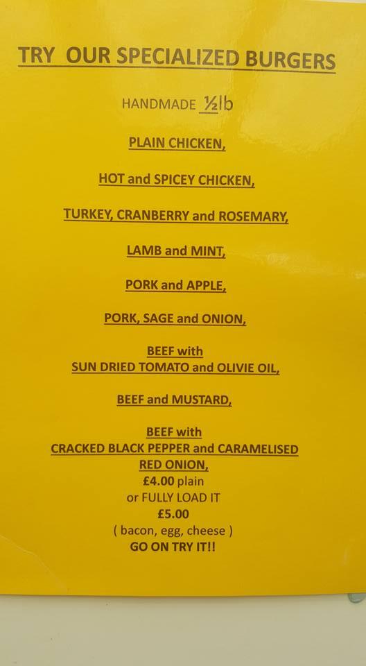 Menu at The Ultimate Kitchen restaurant, Rogerstone
