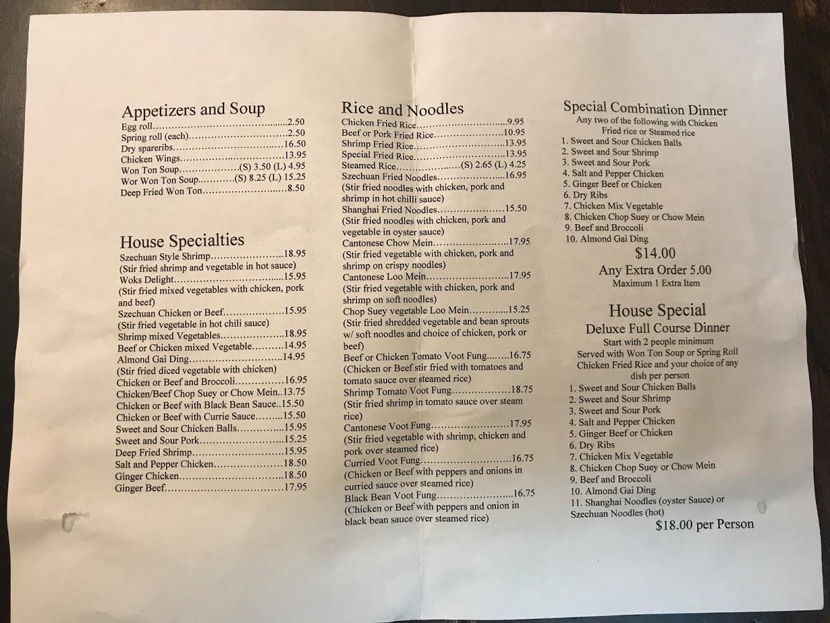 Menu at Forest Tree Restaurant & Lounge, Forestburg