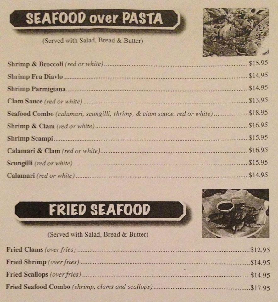 Menu at Paesano's Pasta House Restaurant, Naugatuck
