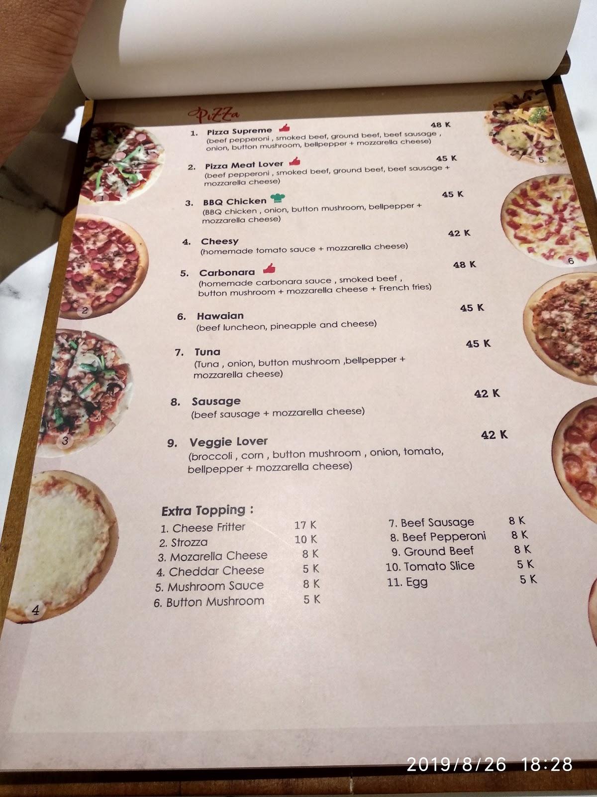 Carta de Portobello Restaurant & Coffee, Semarang