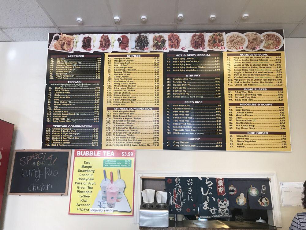 Menu at Wok & Bowl restaurant, Kent