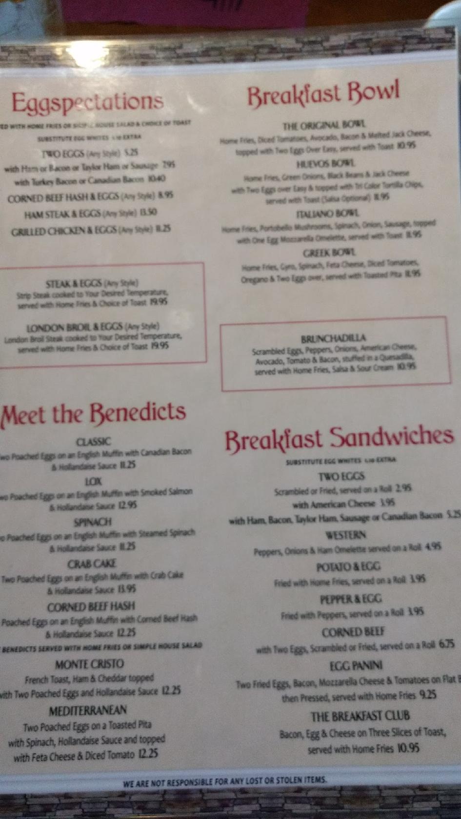 Menu at Suburban Diner restaurant, Paramus, 172 NJ17 North