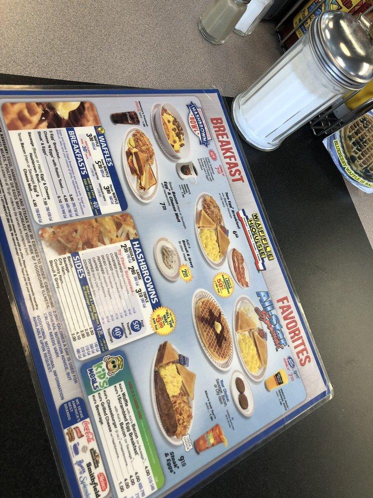 Menu at Waffle House restaurant, LaPlace, W Airline Hwy