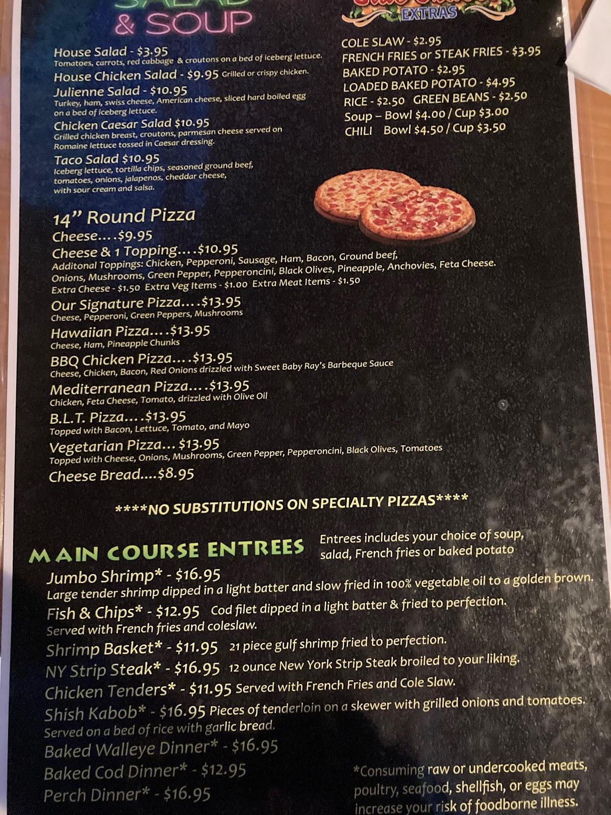 Menu at Crystal Bar & Grill, Westland