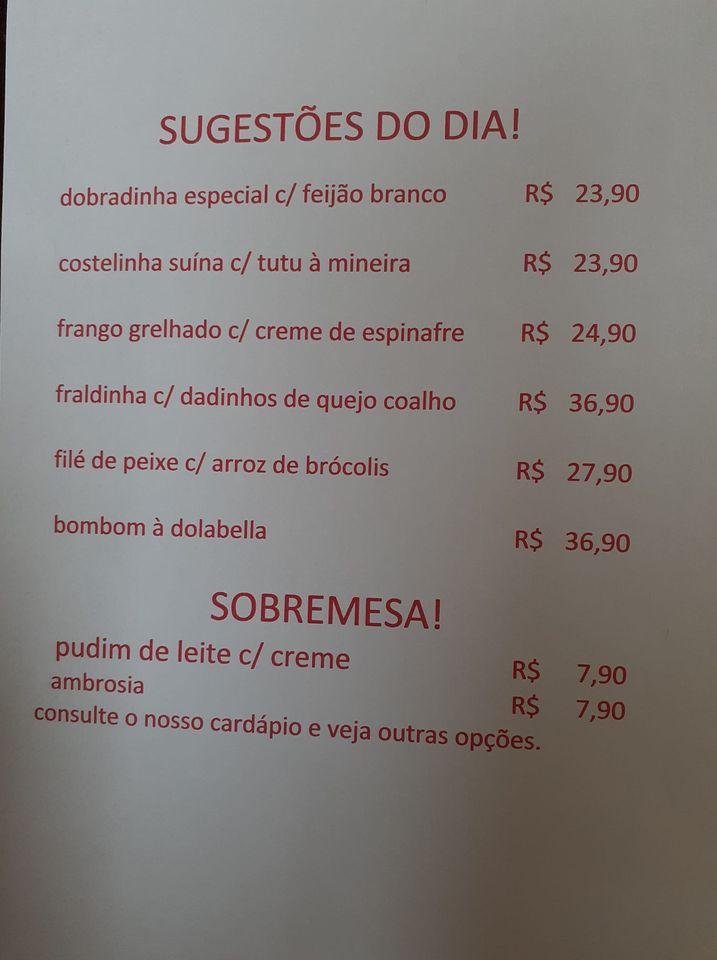Salsa e Cebolinha cardápio