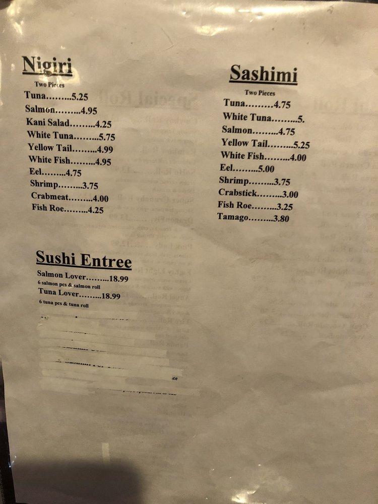 Menu at Beijing Restaurant & Sushi, Lawton