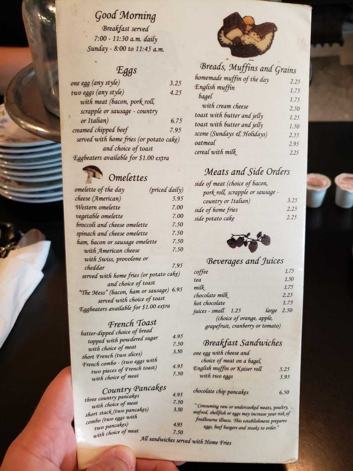 Menu at Cafe Ferraro, Fairless Hills, 523 S Oxford Valley Rd