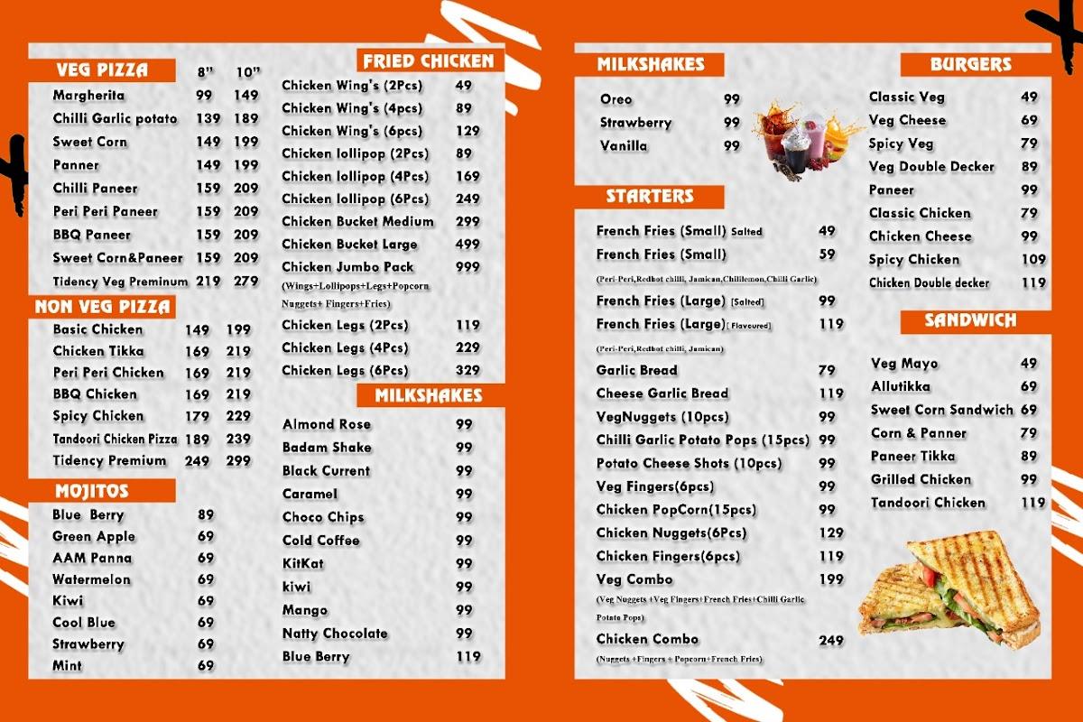 TIDENCY menu