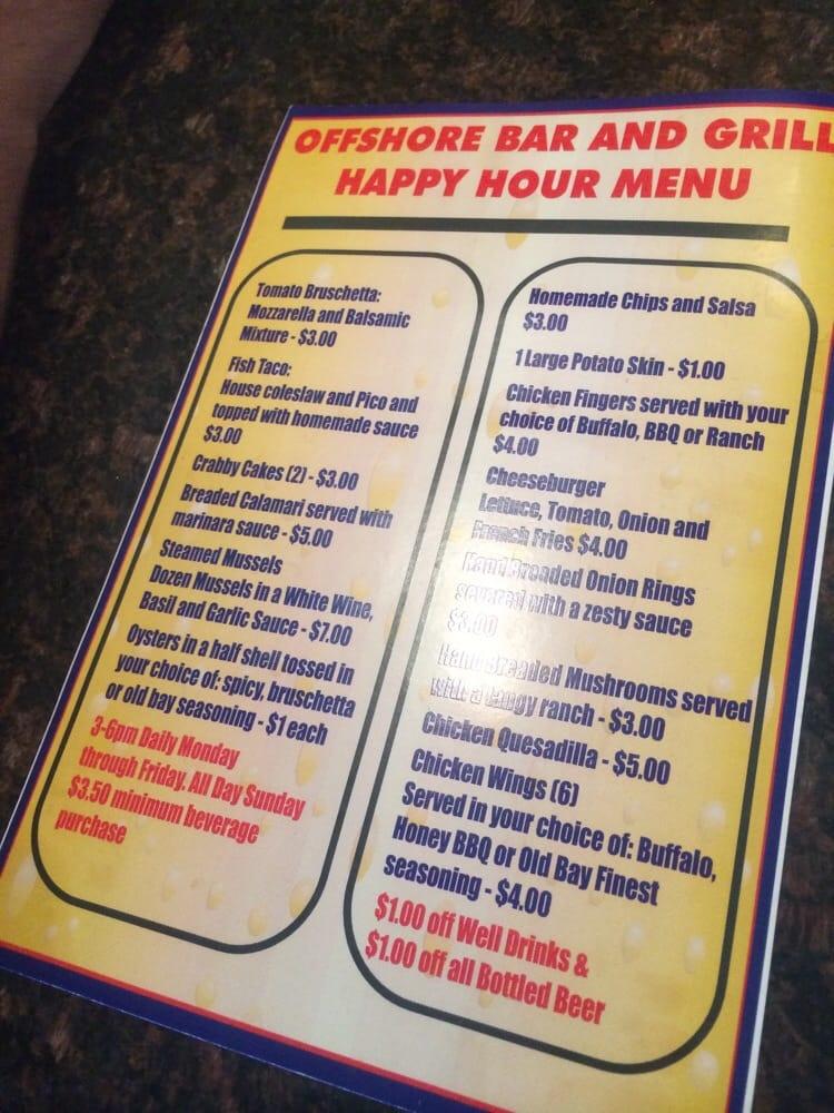 Menu at DeMore's Offshore Bar & Grill, Sandusky
