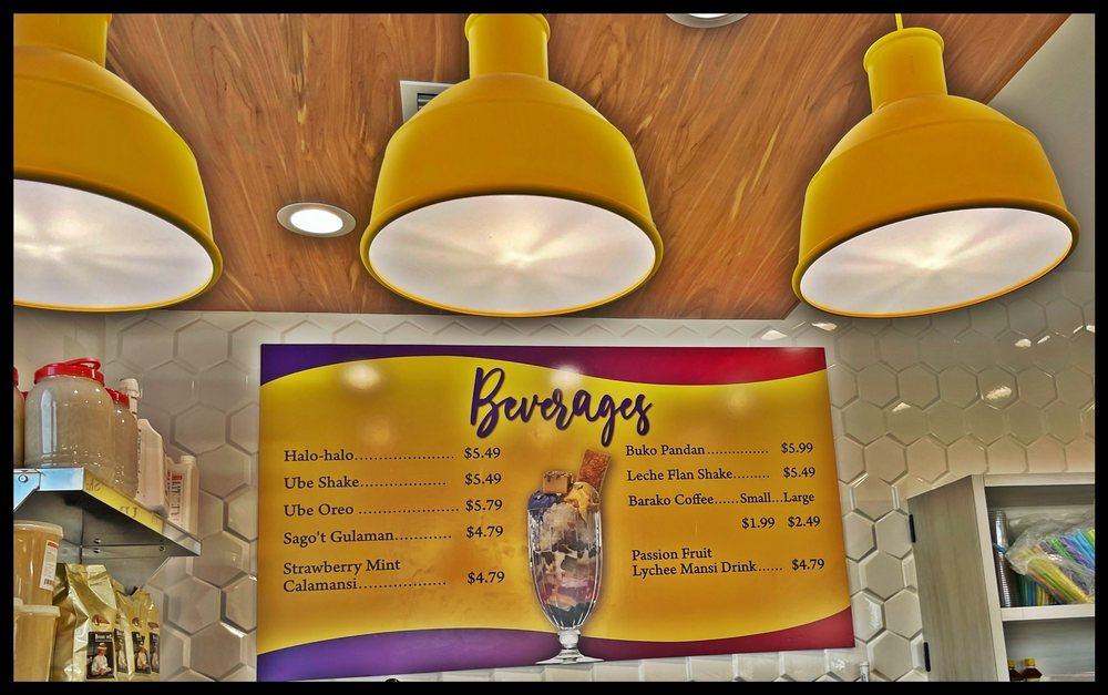 Menu at The Baker’s Son restaurant, Jacksonville