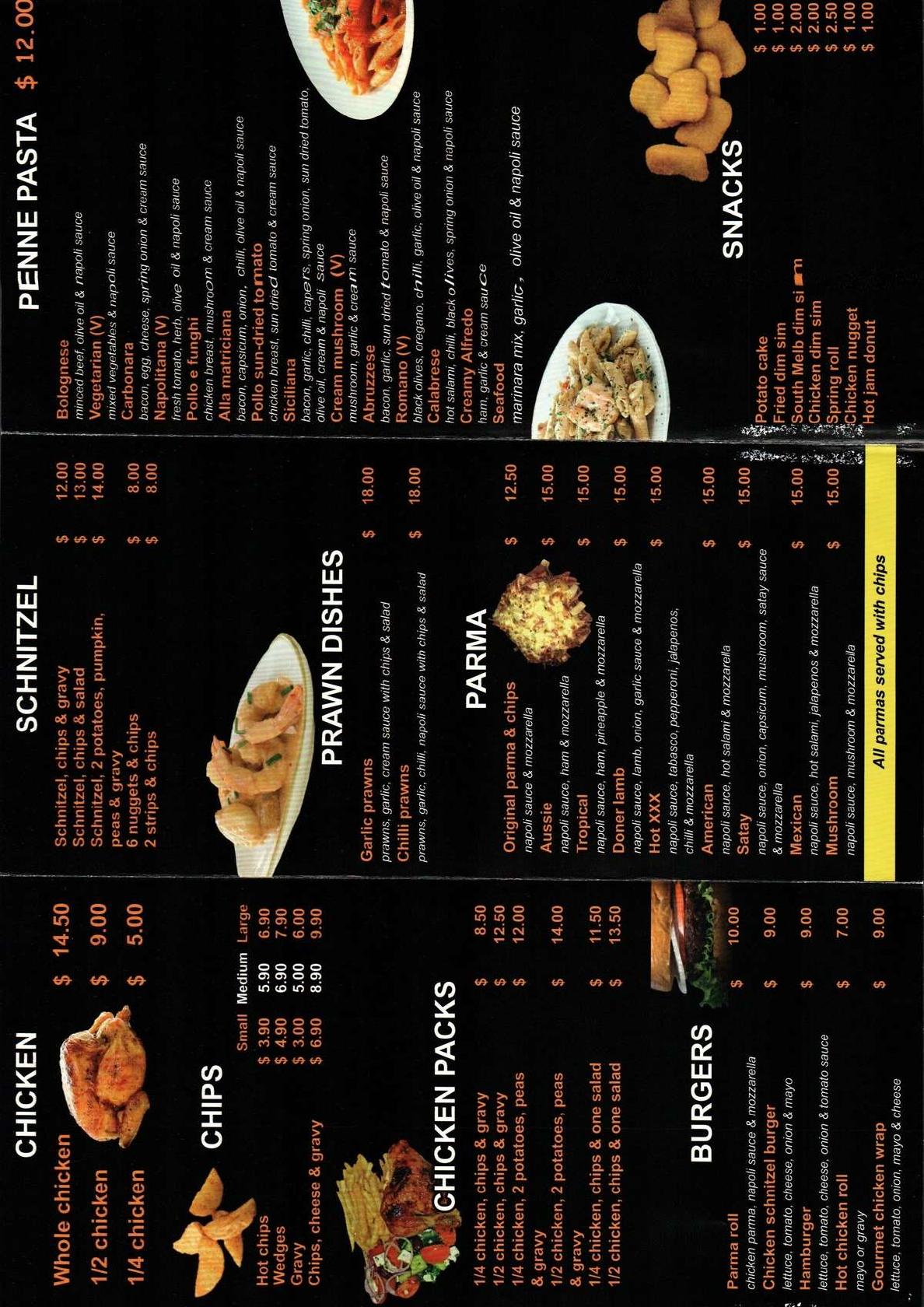 Menu at Montrose charcoal pizzeria, Montrose, 1/926 Mount Dandenong
