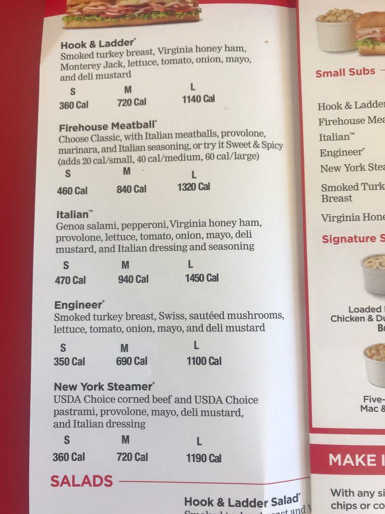 Menu at Firehouse Subs Litchfield Park fast food, Litchfield Park, N