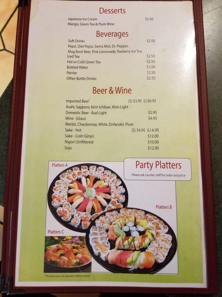 Menu at Bento Express restaurant, Bakersfield