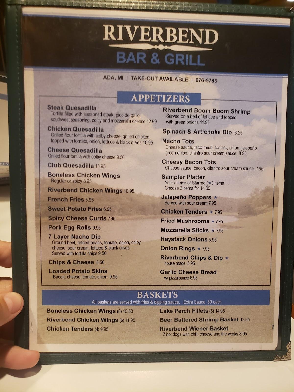 Menu at River Bend Bar & Grill, Ada